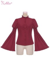 画像1: 【ToAlice】F29吸血魔族フレア袖ブラウス【30％OFF】 (1)