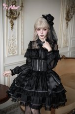 画像6: 【送料無料】 F290 Spiderデコルテレースワンピース《予約受付》 (6)