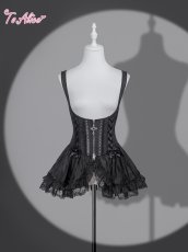 画像1: 【送料無料】 F293 Dark Princessコルセット風ベルト《予約受付》 (1)