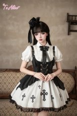 画像5: 【送料無料】F298 ピンストライプクロスサス付きスカート《予約受付》 (5)