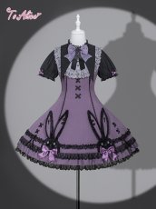 画像1: 【送料無料】F302ナイトメアラビットワンピース《予約受付》 (1)