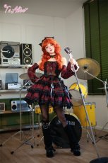 画像9: 【送料無料】F308 ベルト付チェック切り替えジャンパースカート《予約限定》 (9)