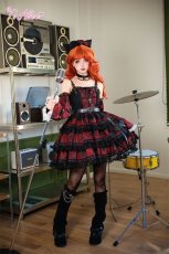 画像10: 【送料無料】F308 ベルト付チェック切り替えジャンパースカート《予約限定》 (10)