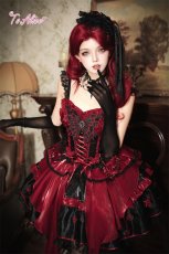画像2: 【送料無料】F316 Crimson Butterfly Dress《予約受付》 (2)