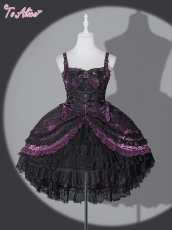 画像1: 【送料無料】F335 Violet Spider Dress《予約受付》 (1)