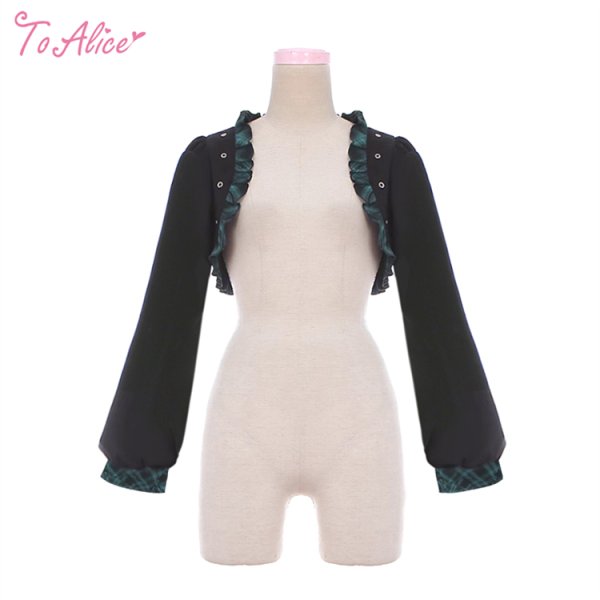 BlackShamrock】F35パンクロックショート丈長袖ボレロ【50%OFF】 - To BlackShamrock】F35パンクロックショート丈長袖ボレロ【50%OFF】 - To