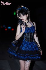 画像24: 【ToAlice】F37パンクロックティアードジャンパースカート (24)