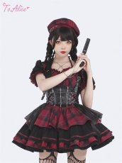 画像45: 【ToAlice】F37パンクロックティアードジャンパースカート (45)