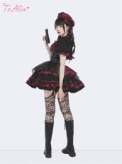 画像50: 【ToAlice】F37パンクロックティアードジャンパースカート (50)