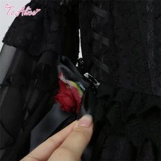 画像4: 【ToAlice】F40薔薇花嫁ドレス【50％OFF】 (4)