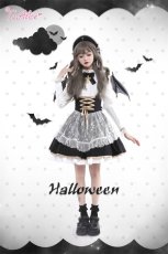 画像14: 【ToAlice】F43レースエプロン付きジャンパースカート【30％OFF】 (14)