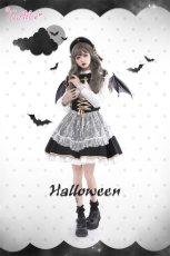 画像15: 【ToAlice】F43レースエプロン付きジャンパースカート【30％OFF】 (15)