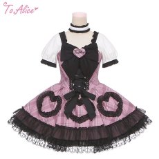 画像3: 【ToAlice】F48フロントドロストチョーカー付きショートトップス【30％OFF】 (3)