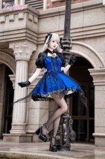 画像3: 【ToAlice】F59 BlueButterflyジャンパースカート (3)