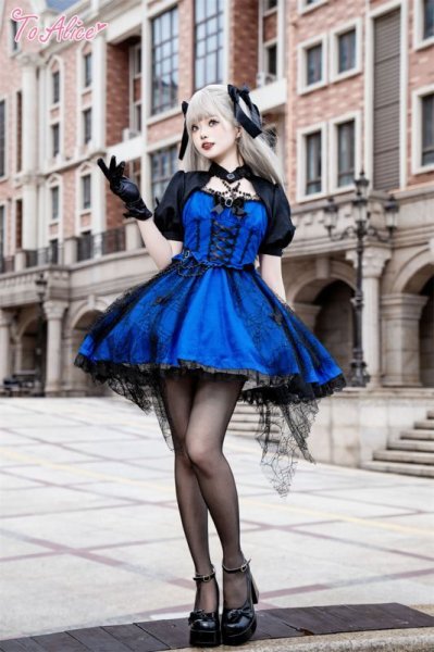 BlackShamrock】F59 BlueButterflyジャンパースカート - To Alice