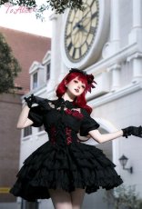 画像4: 【Last one】【ToAlice】F61レッドローズドレス (4)