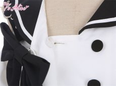 画像4: 【ToAlice】F75電脳少女オープンショルダーセーラートップス【30％OFF】 (4)