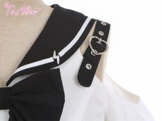 画像5: 【ToAlice】F75電脳少女オープンショルダーセーラートップス【30％OFF】 (5)