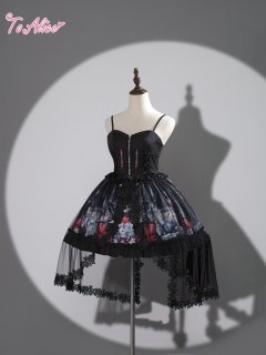Toalice たっぷりリボンのコルセット風ドレス ToAlice】F55たっぷりリボンのコルセット風ドレス - To Alice