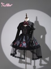 画像2: 【Last one】【ToAlice】F80 DarkStrawberryフレア袖ボレロ (2)