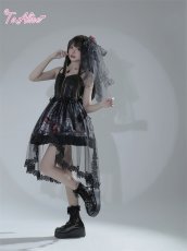 画像8: 【ToAlice】F79 DarkStrawberryPrincessコルセット風ドレス (8)