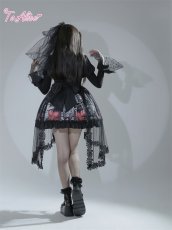 画像6: 【Last one】【ToAlice】F80 DarkStrawberryフレア袖ボレロ (6)