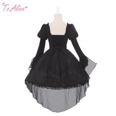 画像2: 【ToAlice】F81 DarkStrawberryPrincessワンピース (2)