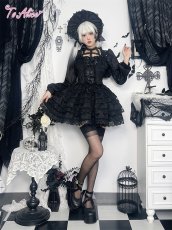 画像11: 【ToAlice】FS65ローズ×クロスハーフボンネットカチューシャ (11)