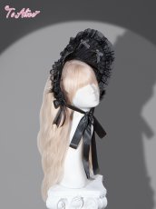 画像1: 【Black Shamrock】FS115 black featherハーフボンネット (1)