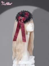 画像1: 【送料無料】FS135ローズリボン×クロスミニハット《予約受付》 (1)