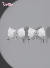 画像1: 【送料無料】FS148 ピュアクロスリボンヘアクリップ《予約受付》【計5000円以上】 (1)