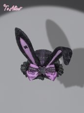 画像1: 【送料無料】FS158 ダブルカラーラビットミニハット《予約受付》【計5000円以上】 (1)