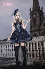 画像7: 【送料無料】F317 CHAIN×DOLL Midnight Blue Rose Dress《予約受付》 (7)