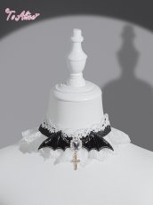 画像1: 【Black Shamrock】FS98 ゴシックヴァンパイアチョーカー (1)