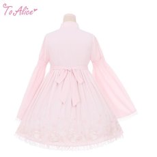 画像2: 【ToAlice】G10ウサギ刺繍中華風シフォンワンピース【50%OFF】 (2)