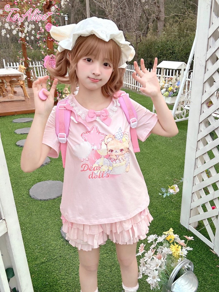 画像5: 【ToAlice】H136ゆめかわくまTシャツ【30％OFF】 (5)