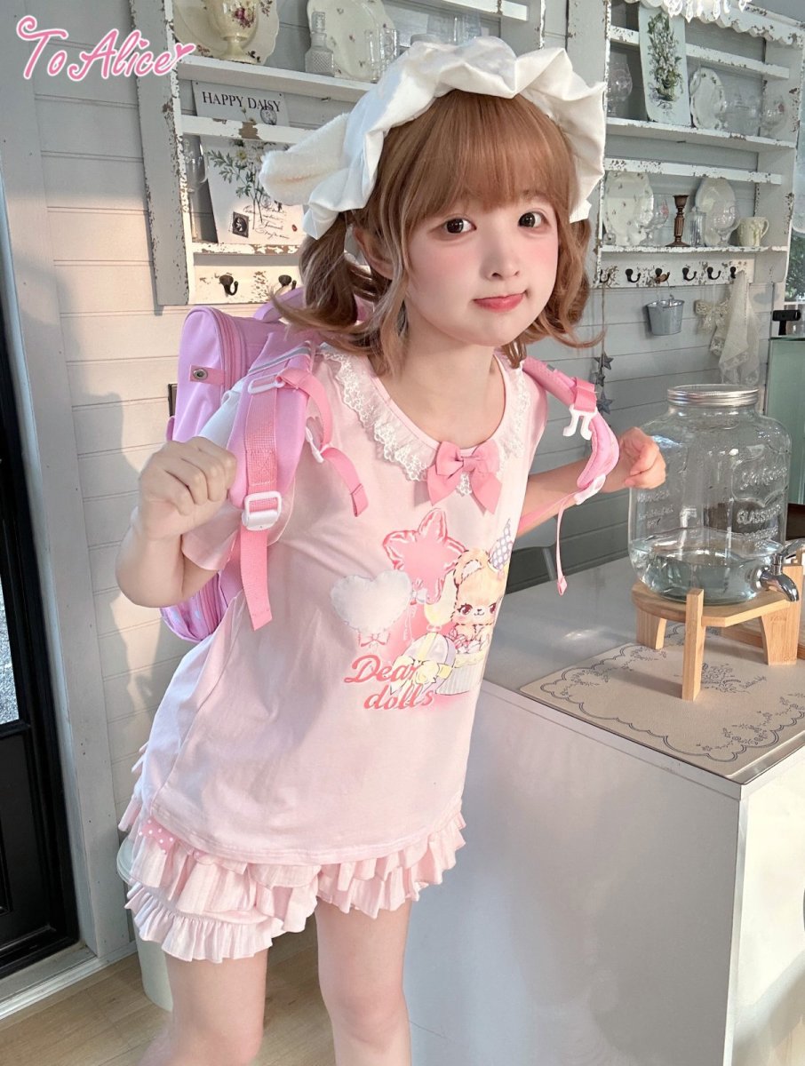 画像7: 【ToAlice】H136ゆめかわくまTシャツ【30％OFF】 (7)