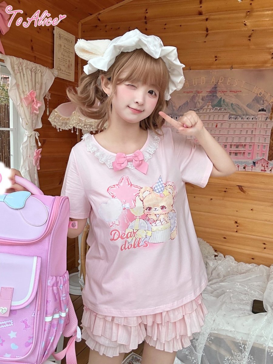 画像8: 【ToAlice】H136ゆめかわくまTシャツ【30％OFF】 (8)