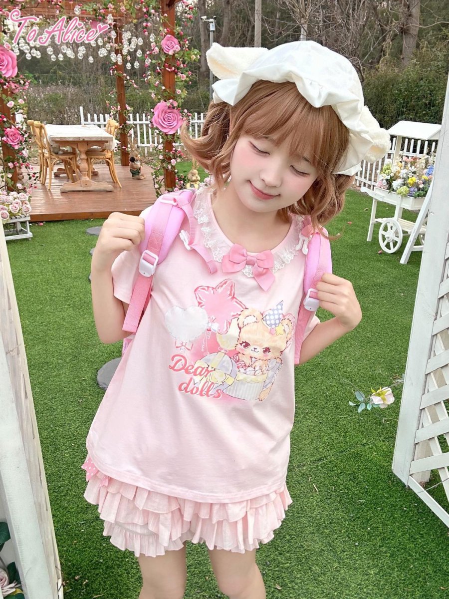 画像9: 【ToAlice】H136ゆめかわくまTシャツ【30％OFF】 (9)