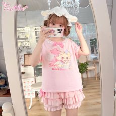 画像10: 【ToAlice】H136ゆめかわくまTシャツ (10)