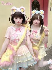 画像6: 【ToAlice】H137ゆめかわくまプリントワンピース (6)
