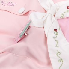 画像2: 【ToAlice】J257イチゴ幼稚園セーラー長袖トップス【本店・通販限定】【30%OFF】 (2)
