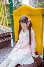 画像16: 【ToAlice】J257イチゴ幼稚園セーラー長袖トップス【本店・通販限定】【30%OFF】 (16)