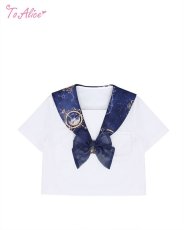 画像1: 【ToAlice】J583プラネタリウムセーラートップス【本店・通販限定】【30％OFF】 (1)