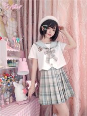 画像12: 【Last one】【ToAlice】J598アボカド半袖セーラートップス【本店・通販限定】【30％OFF】 (12)