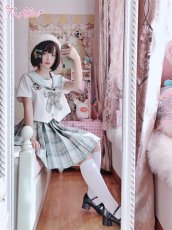 画像10: 【Last one】【ToAlice】J598アボカド半袖セーラートップス【本店・通販限定】【30％OFF】 (10)