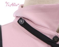 画像8: 【ToAlice】J642ブラック×ピンクポリス風ワンピース【30%OFF】 (8)