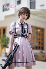 画像25: 【ToAlice】J642ブラック×ピンクポリス風ワンピース【30%OFF】 (25)