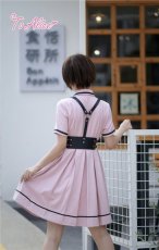 画像29: 【ToAlice】J642ブラック×ピンクポリス風ワンピース【30%OFF】 (29)