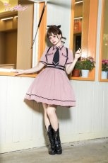 画像17: 【ToAlice】J642ブラック×ピンクポリス風ワンピース【30%OFF】 (17)